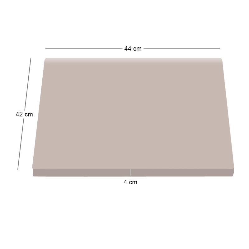 SALSA Μαξιλάρι Πολυθρόνας Εκρού (πάχος 4cm)