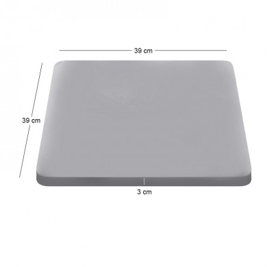 STOOL Seat Cushion 39x39/3cm Grey