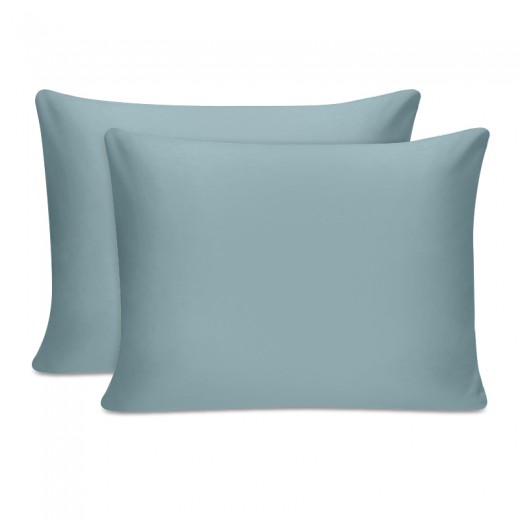 Μαξιλαροθήκες ύπνου Tonne Cotton Box Σετ 2 τμχ χρώμα μέντα 50x70εκ.