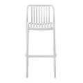 MODA Stackable Bar Stool-Pro PP-UV White