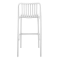 MODA Stackable Bar Stool-Pro PP-UV White