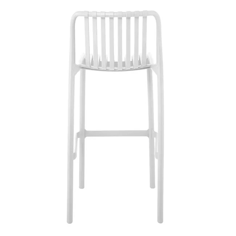 MODA Stackable Bar Stool-Pro PP-UV White