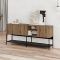 Amira Megapap melamine concole in walnut Ud - black wood 180x40x80cm.