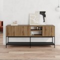 Amira Megapap melamine concole in walnut Ud - black wood 180x40x80cm.