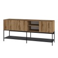 Amira Megapap melamine concole in walnut Ud - black wood 180x40x80cm.