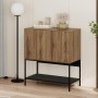 Amira Megapap melamine concole in walnut Ud - black wood 80x40x90cm.