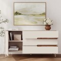 Arch Megapap melamine concole in sandstone color 150x40x78.4cm.