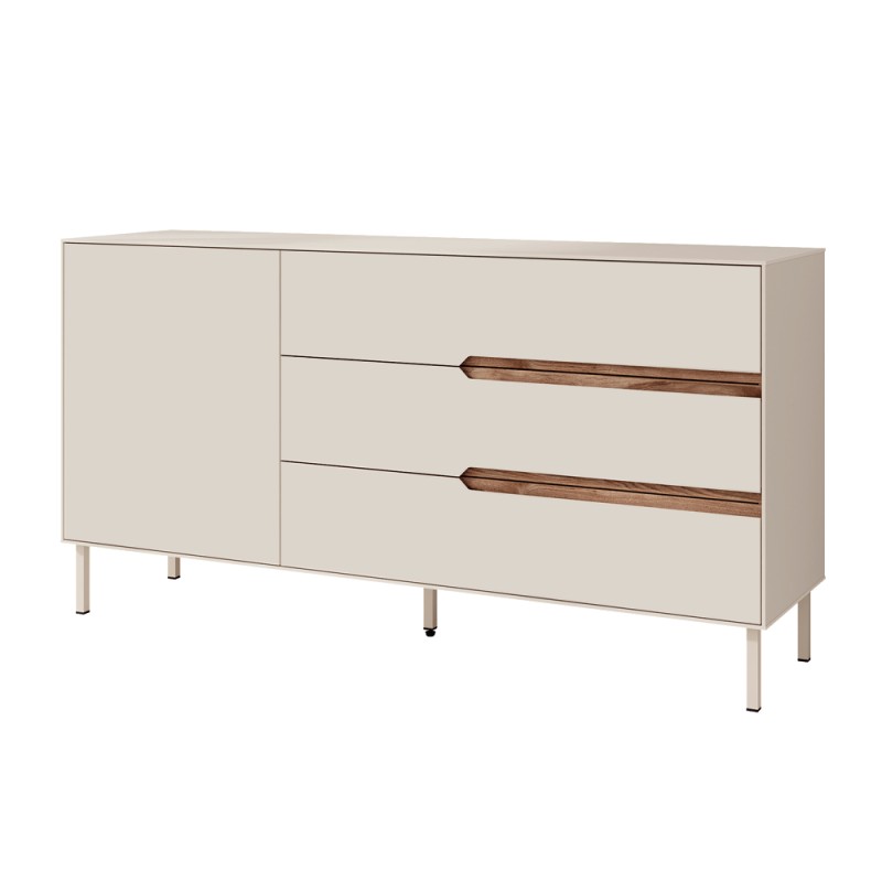 Arch Megapap melamine concole in sandstone color 150x40x78.4cm.