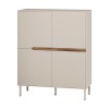 Arch Megapap melamine concole in sandstone color 98x40x120,5cm.