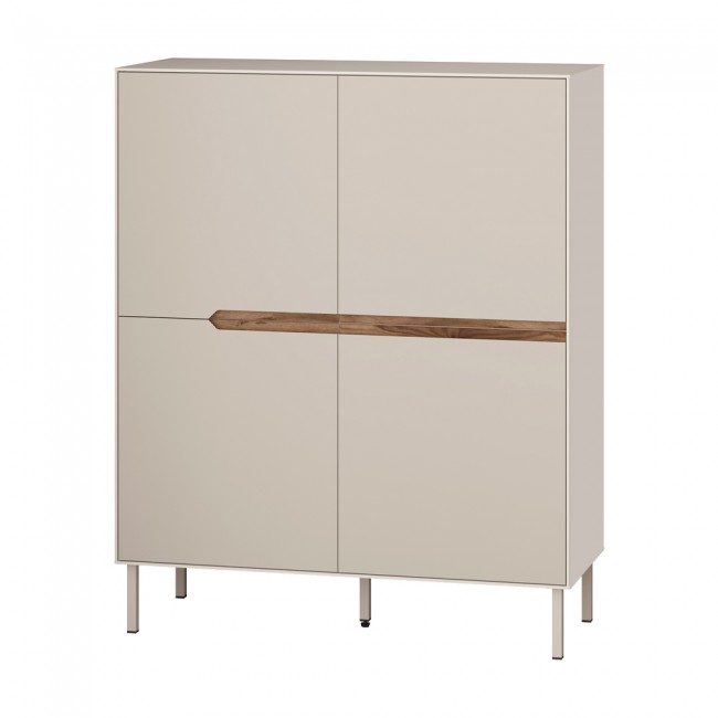 Arch Megapap melamine concole in sandstone color 98x40x120,5cm.