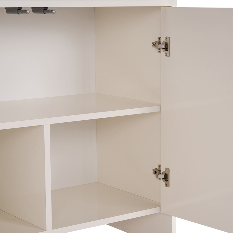 Μπουφές Aurelia Megapap χρώμα κρεμ 180x45x80εκ.