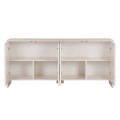 Μπουφές Aurelia Megapap χρώμα κρεμ 180x45x80εκ.