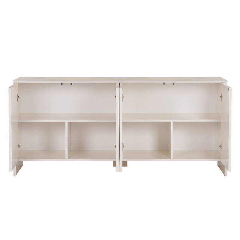 Μπουφές Aurelia Megapap χρώμα κρεμ 180x45x80εκ.