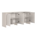 Μπουφές Aurelia Megapap χρώμα κρεμ 180x45x80εκ.
