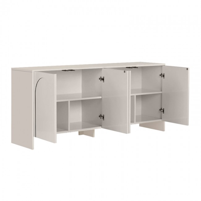 Μπουφές Aurelia Megapap χρώμα κρεμ 180x45x80εκ.