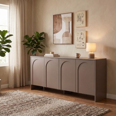 Μπουφές Aurelia Megapap χρώμα μόκα 180x45x80εκ.