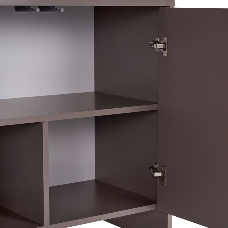 Μπουφές Aurelia Megapap χρώμα μόκα 180x45x80εκ.