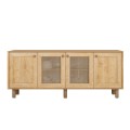 Μπουφές Bohemian Megapap χρώμα φυσικό οξιάς 180x40x75εκ.
