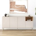 Μπουφές Cailin Megapap χρώμα sandstone - sepet oak 180x41,8x80εκ.