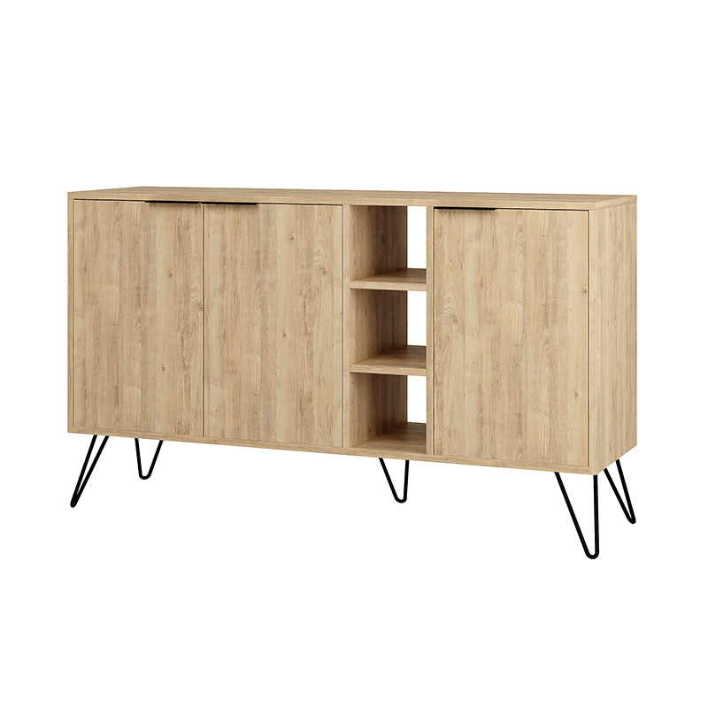 Clara Megapap melamine buffet in oak color 142x35,6x83cm.