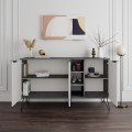 Clara Megapap melamine buffet in retro grey - ancient white color 142x35,6x83cm.