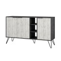 Clara Megapap melamine buffet in retro grey - ancient white color 142x35,6x83cm.