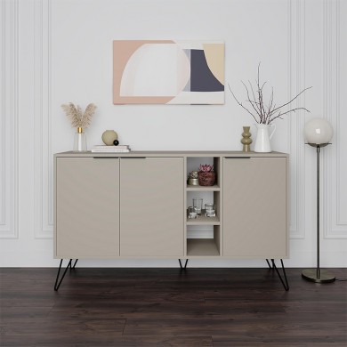 Clara Megapap melamine buffet in sandstone color 142x35,6x83cm.