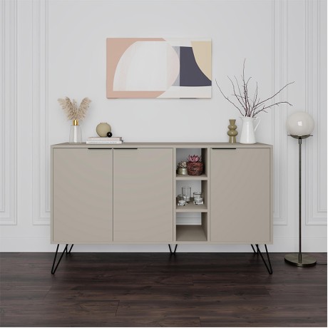 Clara Megapap melamine buffet in sandstone color 142x35,6x83cm.