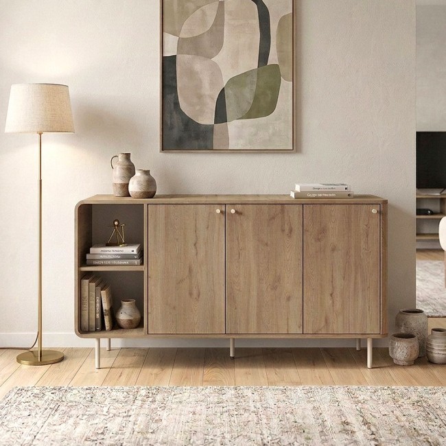 Μπουφές Colia Megapap χρώμα sepet oak 150x44x80εκ.