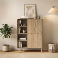 Μπουφές Colia Megapap χρώμα sepet oak 85x44x120,4εκ.
