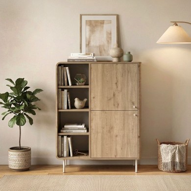 Μπουφές Colia Megapap χρώμα sepet oak 85x44x120,4εκ.