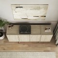Dorma Megapap melamine console in travertine color 180x45x80.2cm.
