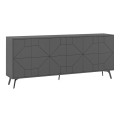 Dune Megapap melamine buffet in anthracite color 184x35x77,4cm.