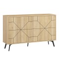 Dune Megapap melamine buffet in oak color 123x35x77,4cm.
