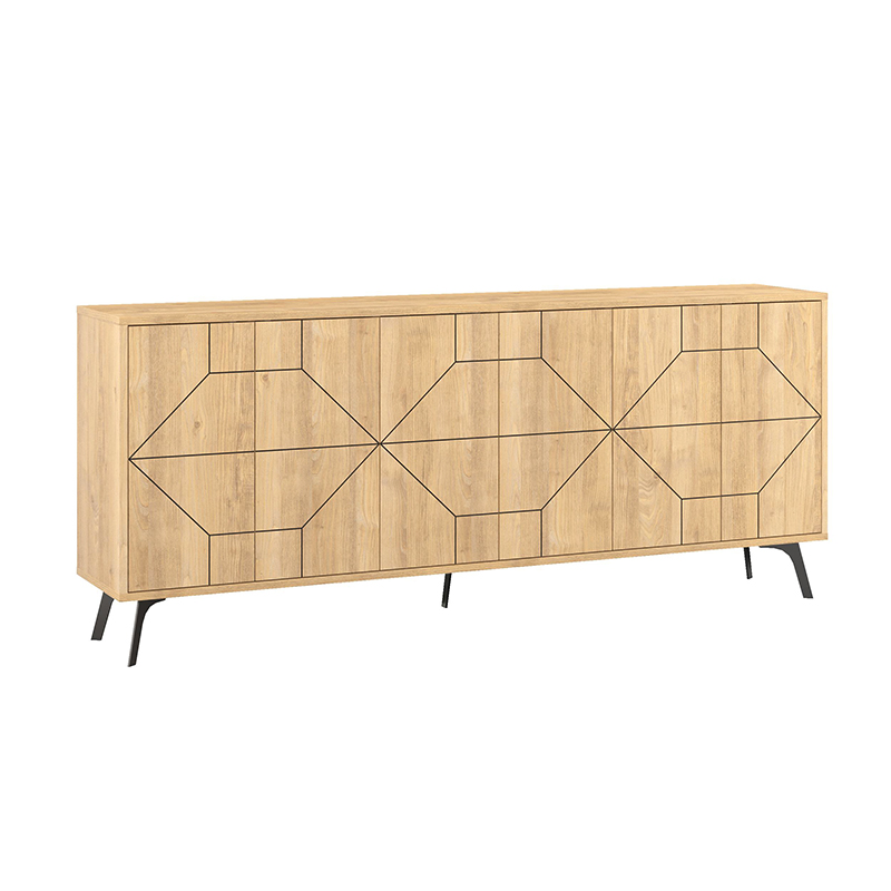 Μπουφές Dune Megapap χρώμα φυσικό οξιάς 184x35x77,4εκ.