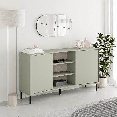 Μπουφές Frem Megapap χρώμα ash green 150x40x81εκ.