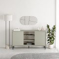 Frem Megapap melamine console in ash green color 150x40x81cm.