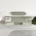 Frem Megapap melamine console in ash green color 150x40x81cm.