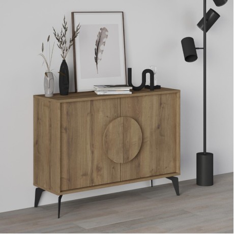 Gora Megapap melamine buffet in light brown color 110x35,6x82cm.