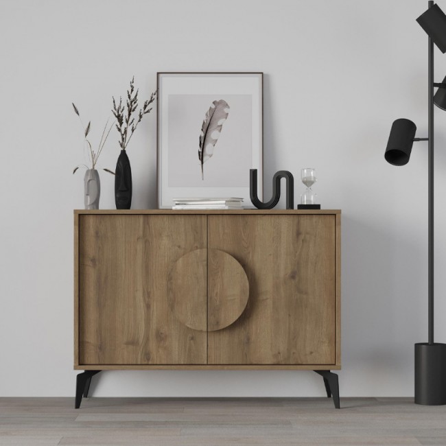 Μπουφές Gora Megapap χρώμα ανοιχτό καρυδί 110x35,6x82εκ.