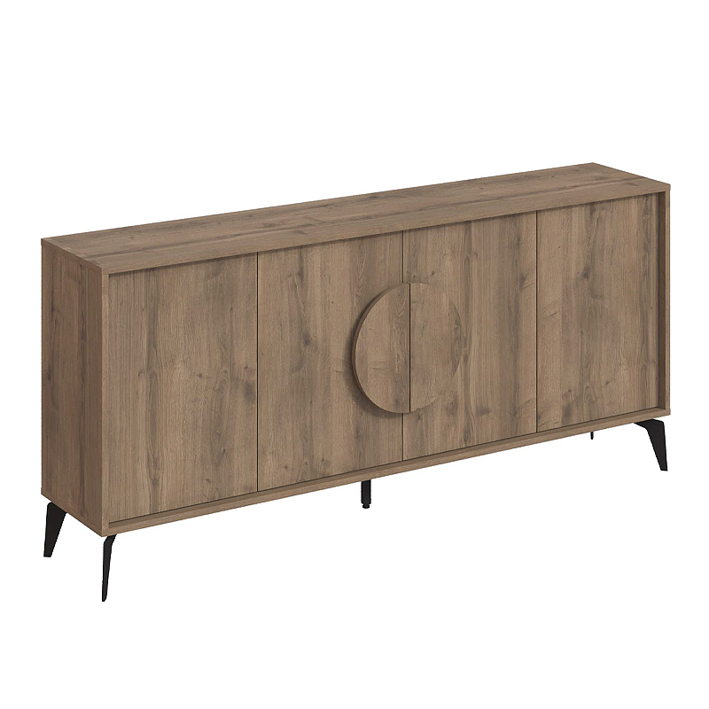 Gora Megapap melamine buffet in light brown color 180x35,6x82cm.