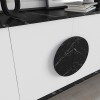 Gora Megapap melamine buffet in black marble - white color 180x35,6x82cm.