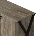 Loukia Megapap melamine buffet in vintage patik color 180x44,8x76,8cm.