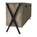 Loukia Megapap melamine buffet in vintage patik color 180x44,8x76,8cm.
