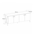 Loukia Megapap melamine buffet in vintage patik color 180x44,8x76,8cm.