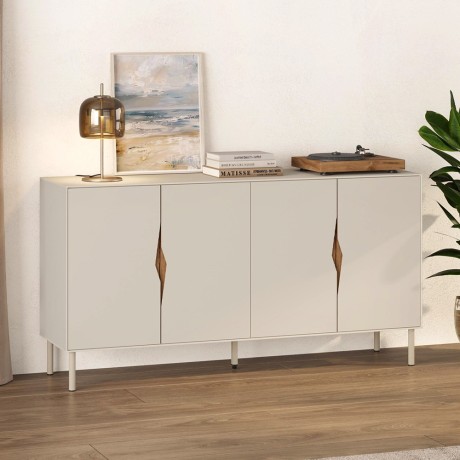 Marquise  Megapap melamine concole in sandstone color 150x40x78.5cm.