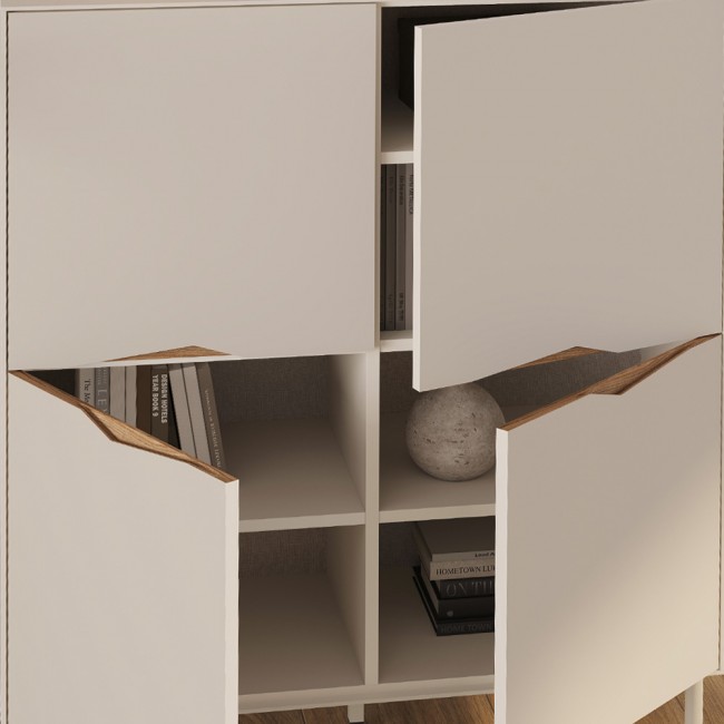 Μπουφές Marquise Megapap χρώμα sandstone 98x40x120εκ.