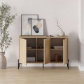 Naive Megapap melamine sideboard in sapphire oak color 126x40x80cm.
