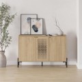 Naive Megapap melamine sideboard in sapphire oak color 126x40x80cm.