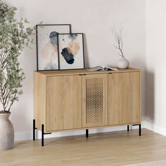 Μπουφές Naive Megapap χρώμα sapphire oak 126x40x80εκ.